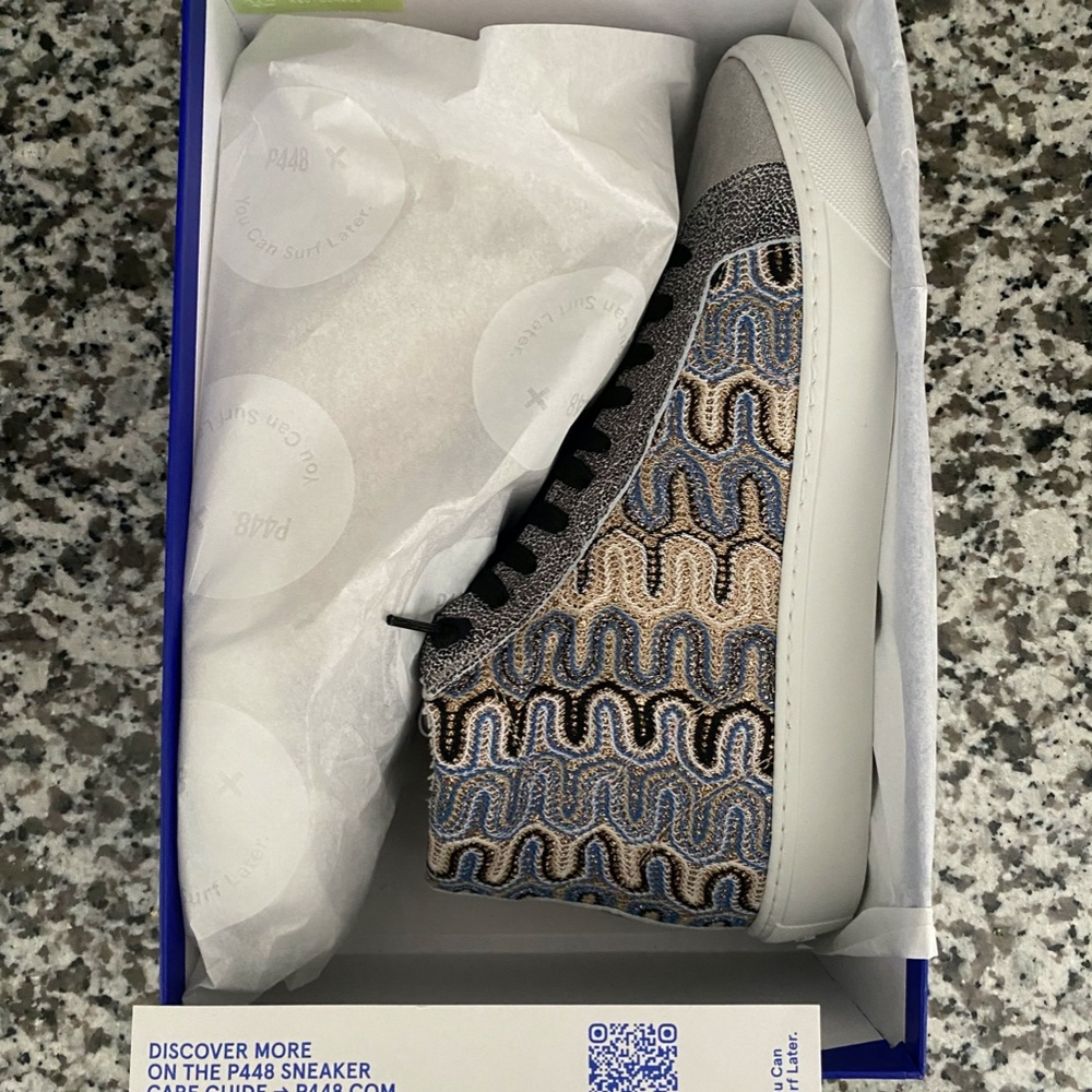 Women's P448 StarBs Panama Sneakers Size EU 40 US 9.5 NIB